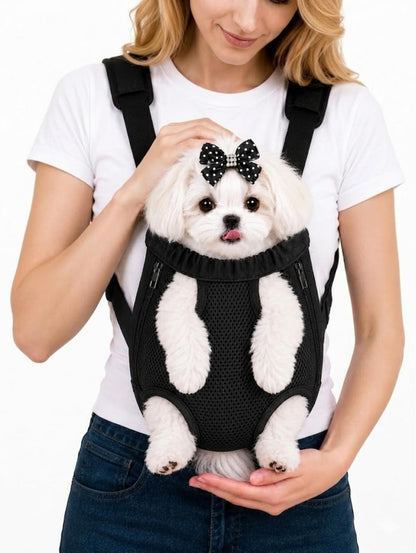 Dog Cat Backpack Carrier, Black, X-Large