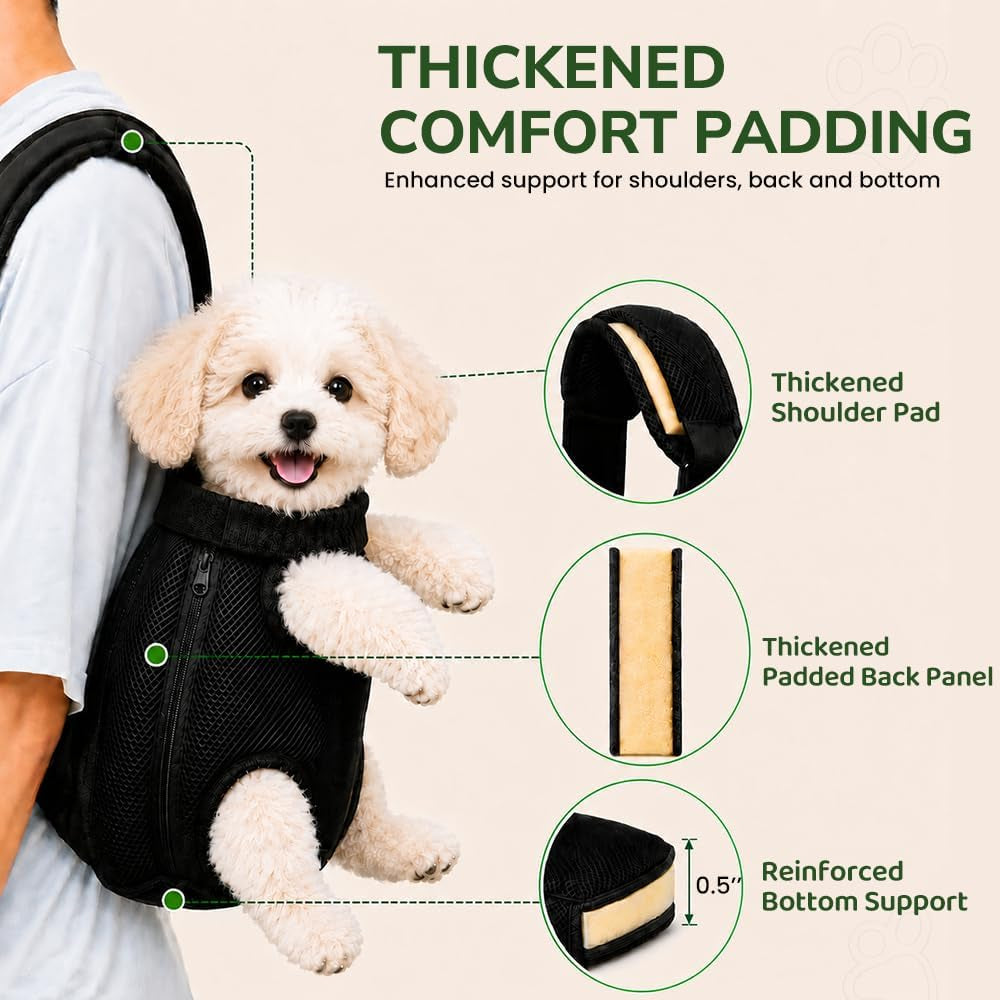 Dog Cat Backpack Carrier, Black, X-Large