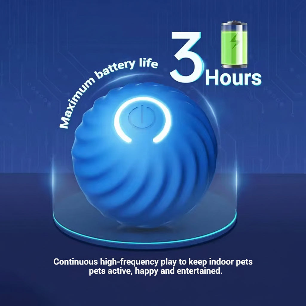 Dog Toy Ball Automatic Moving Bouncing Rolling Ball USB Smart Puppy Interactive Dog Chew Toy Ball